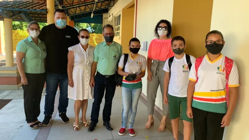 Prefeito de Maracajá acompanha retorno das aulas na Rede Municipal