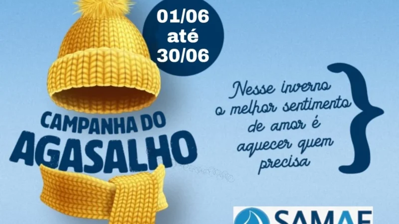COLABORE! SAMAE instala ponto de arrecadação de roupas, agasalhos e cobertores