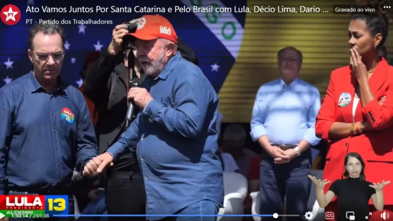 Lula faz comício de peso em Florianópolis; análise das candidaturas a deputado da Amesc; e mais