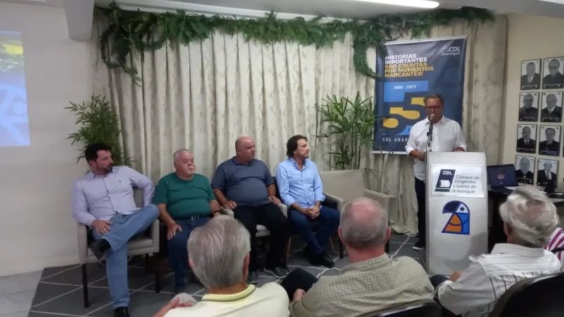 55 ANOS DA CDL; COMPER EM ARARANGUÁ PARA TRATAR DA PONTE; E MAIS