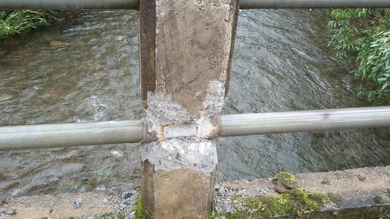 Vandalismo em ponte de Timbé do Sul