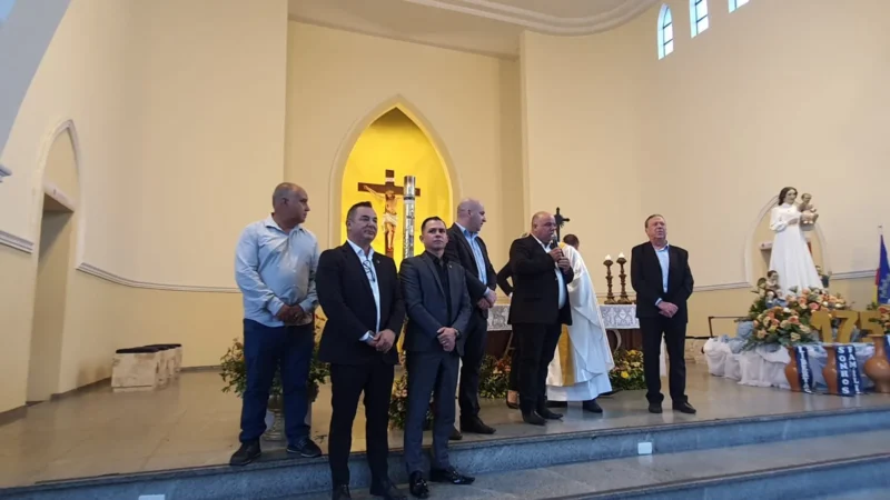 Missa das autoridades com a presença de vereadores de Araranguá