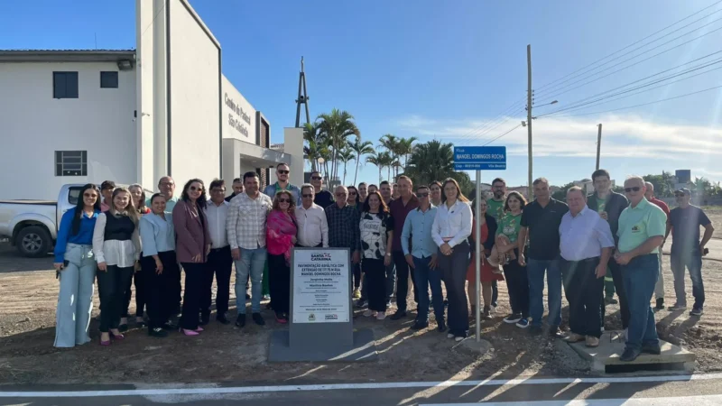 Prefeitura entrega obra de pavimentação para comunidade de Maracajá