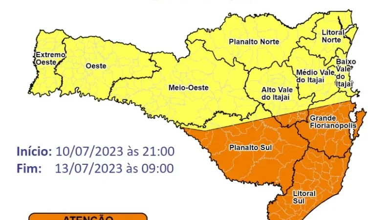 CICLONE COM VENTOS  E CHUVA FORTE DEIXA DEFESA CIVIL EM ALERTA