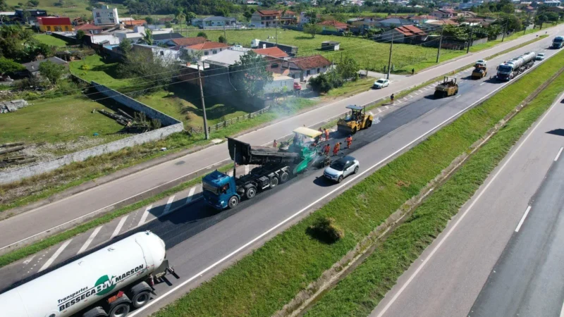 CCR ViaCosteira investe R$ 65 milhões em obras de pavimentação na BR-101sul/SC