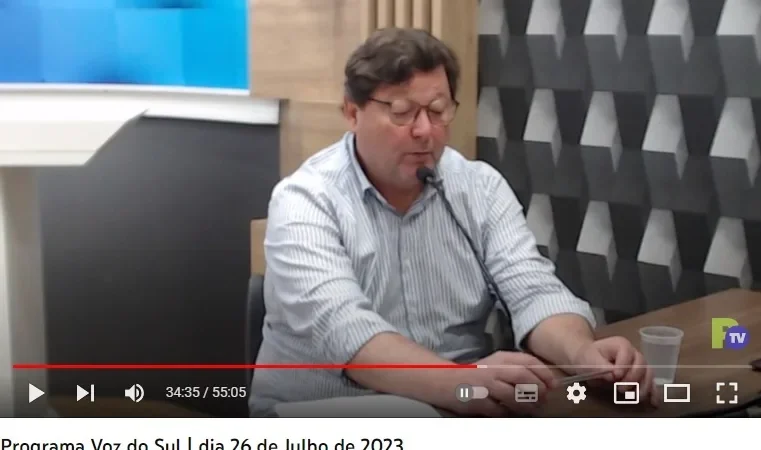 Prefeito de Turvo, Sandro Cirimbelli, repete 2020 e anuncia que não vai à reeleição