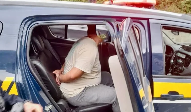 PRF prende em Joinville homem que sequestrou menina de 12 anos em Pomerode