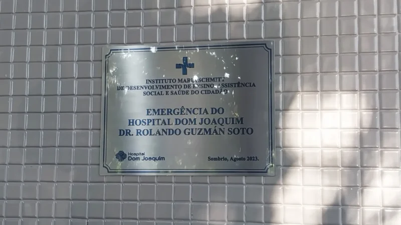 Ala de Emergência do Dom Joaquim recebe o nome do Doutor Rolando Guzmán
