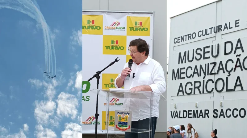 Inauguração do Museu Valdemar Saccon conta com apresentação da Esquadrilha da Fumaça