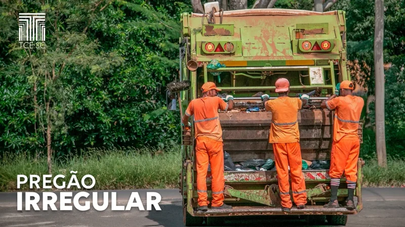 TCE/SC determina suspensão de licitação para contratação de serviços de coleta de lixo