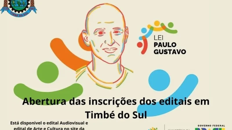 Inscrições Abertas para a Lei Paulo Gustavo em Timbé do Sul