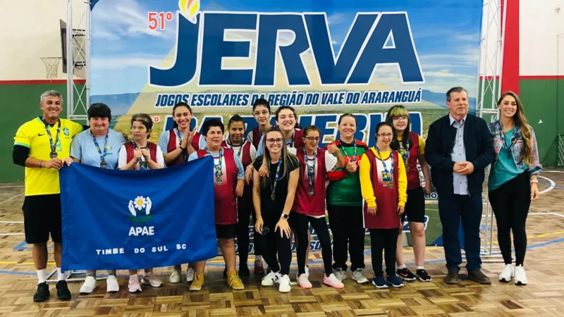 APAE de Timbé do Sul conquista medalhas em PARAJERVA
