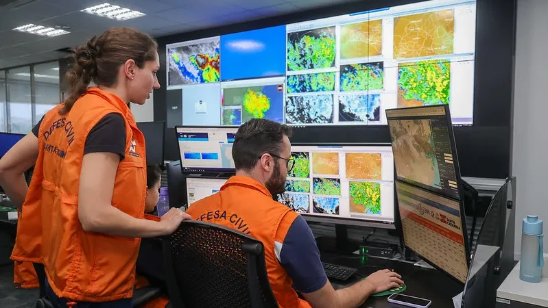 Chuva intensa neste domingo em todo o estado e tempo mais firme no início da semana