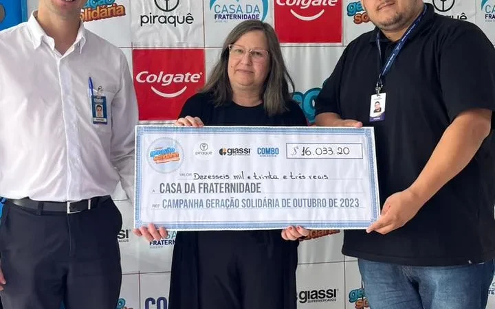 Campanha Geração Solidária da Casa da Fraternidade gera R$ 16 mil