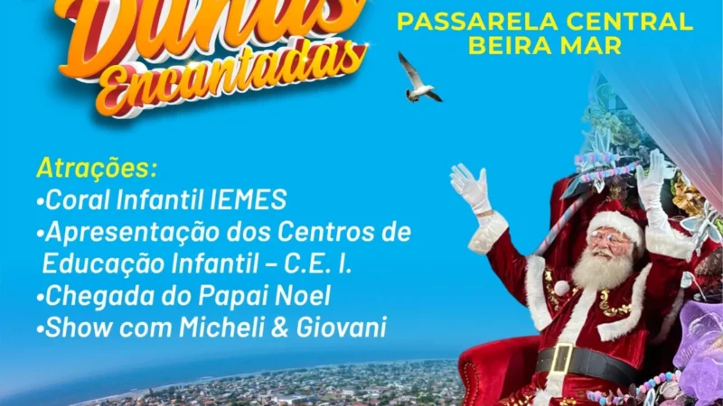 Balneário Gaivota abre comemorações do Natal Dunas Encantadas dia 26 de novembro