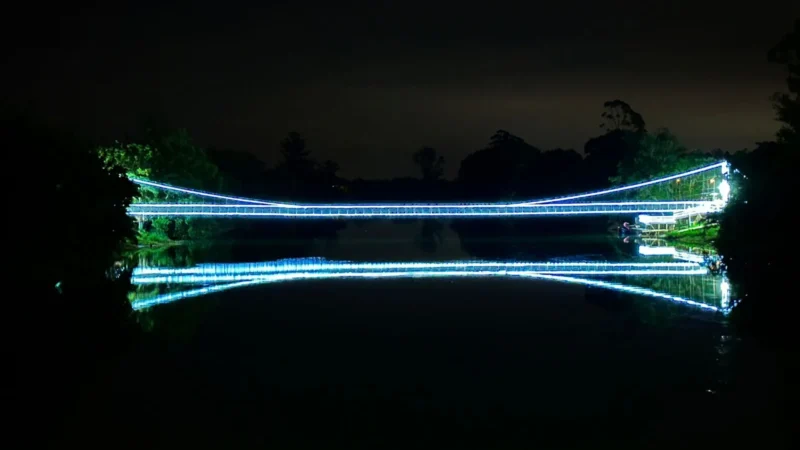 Ponte Pênsil como jamais vista