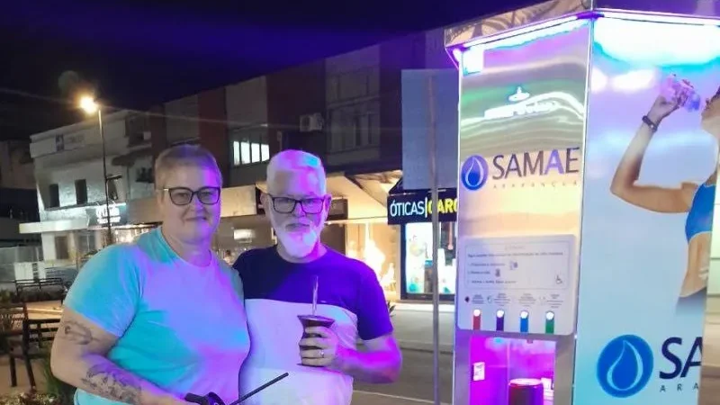 Com o smart totem tomar chimarrão no Calçadão é uma boa opção