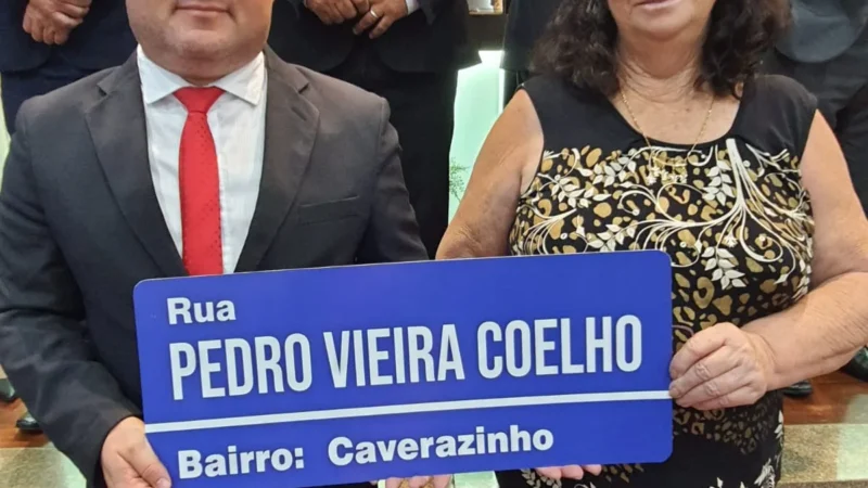 Vereador Nelson presta homenagens aprovando nome de ruas no Caverazinho