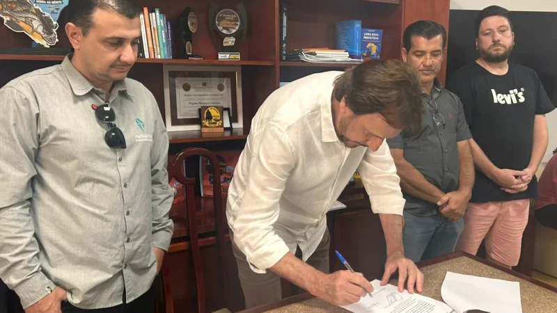 Nova ordem de serviço assinada