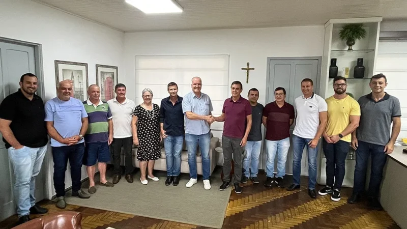 Primeira reunião que juntou água e óleo – MDB e Progressistas – em Jacinto Machado