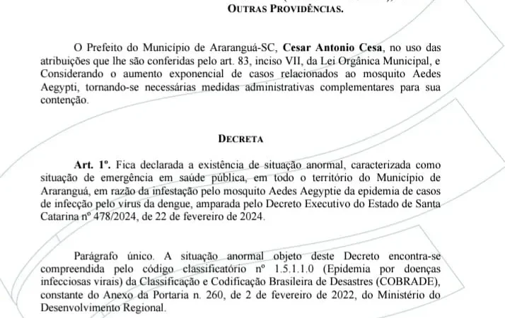 Município elabora Planos de Contingência de Prevenção e Combate à Dengue
