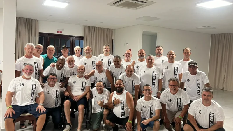 Confraternização reúne várias gerações do voleibol de Araranguá