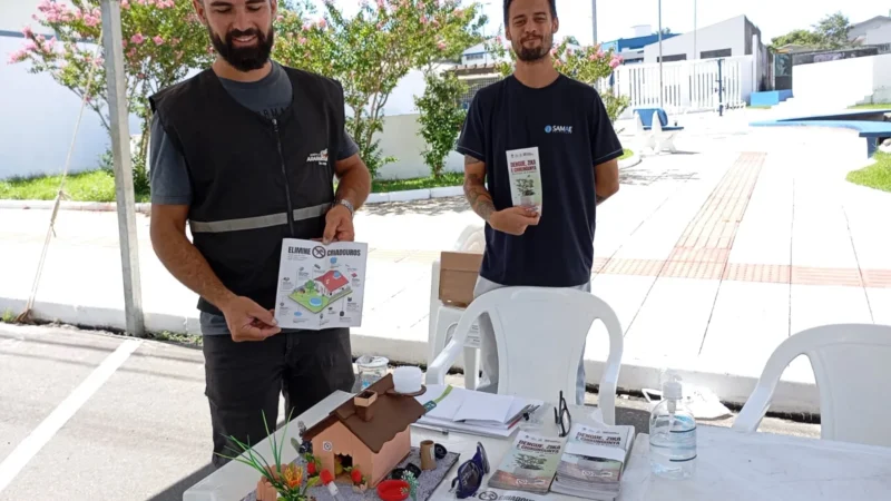 Ação contra a dengue é realizado no centro de Araranguá