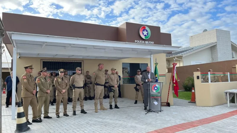 Inaugurada a reforma e ampliação do Destacamento da PM de Balneário Arroio do Silva