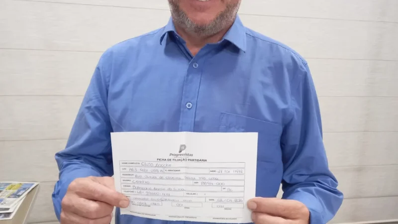 Élvio confirma filiação no Progressistas do Arroio