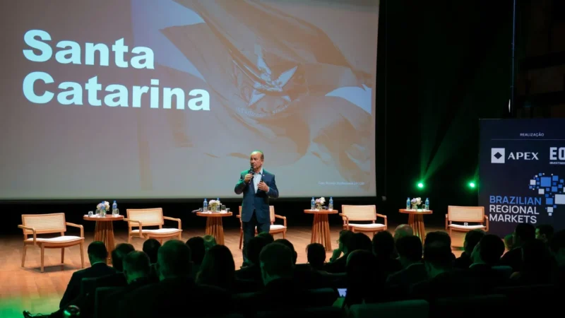 Em São Paulo, Jorginho Mello apresenta Santa Catarina a investidores e empresários no maior centro econômico do Brasil