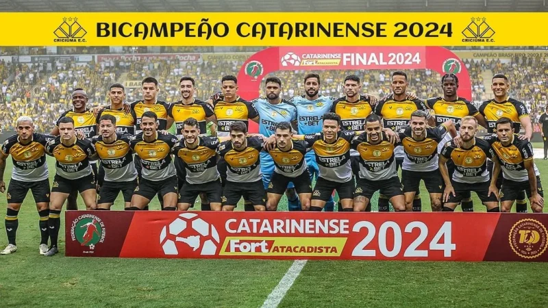 Criciúma empata com o Brusque e é campeão do Campeonato Catarinense pelo 2º ano consecutivo