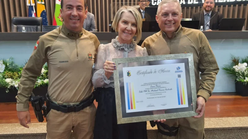 Moção de Aplausos para Policial de Araranguá por Ato Heroico