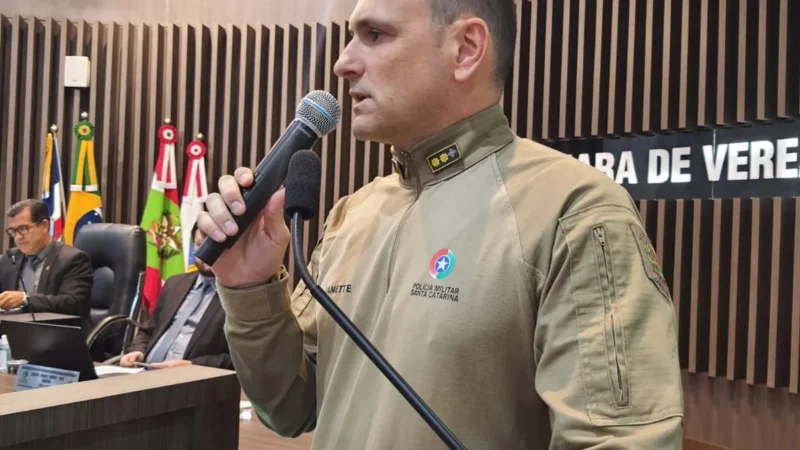 PM divulga relatório de ações na Câmara de Vereadores