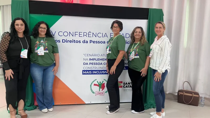 Araranguá presente na v conferência estadual dos direitos da pessoa com deficiência