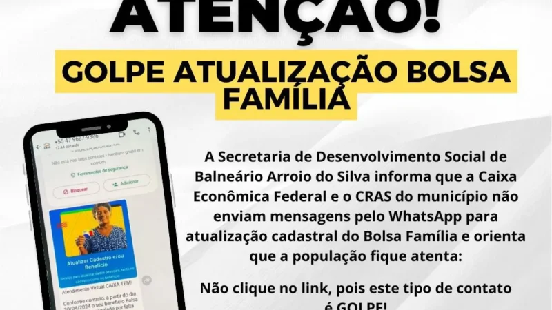 Alerta – golpe atualização bolsa família pelo whatsapp