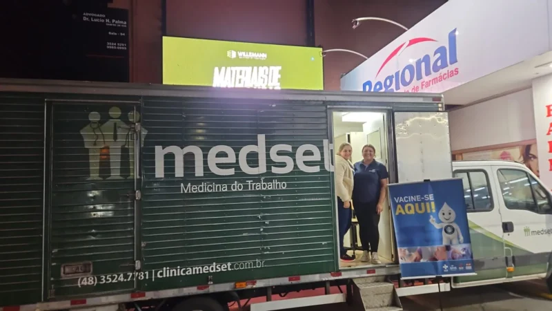 Sucesso em unidade móvel de vacinação
