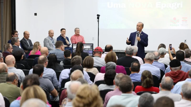 Evento na Epagri apresenta Plano de Reestruturação com economia de R$ 240 milhões.