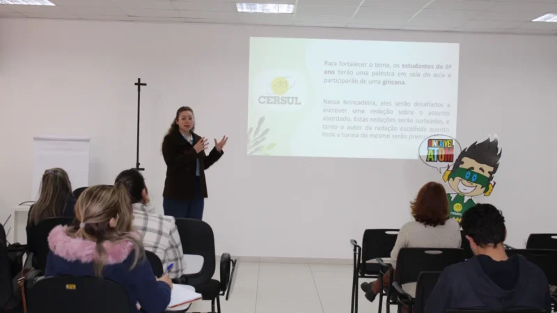 CERSUL apresenta ações para as escolas