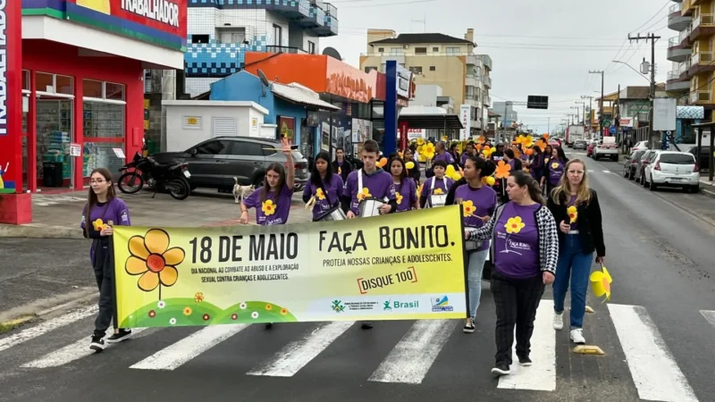 Mobilização e conscientização no dia nacional de Combate ao Abuso e Exploração Sexual em Balneário Arroio do Silva