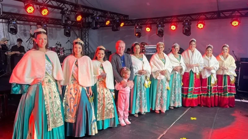 Soberanas divulgam a 31ª Festa do Peixe na Agrimeleiro