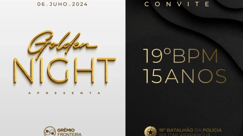 Golden Night vai comemorar os 15 anos do 19º Batalhão de Polícia Militar