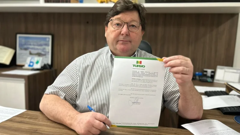 Prefeito de Turvo encaminha Projeto de Lei para revitalizar a Avenida Municipal