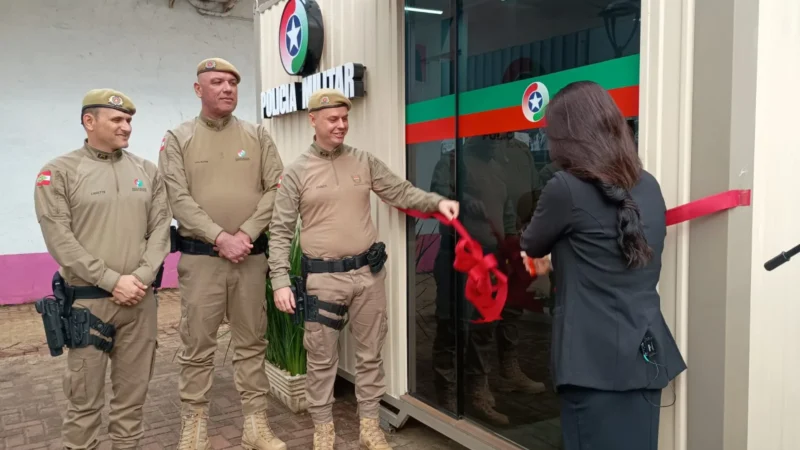 Sombrio inaugura Posto da Polícia Militar