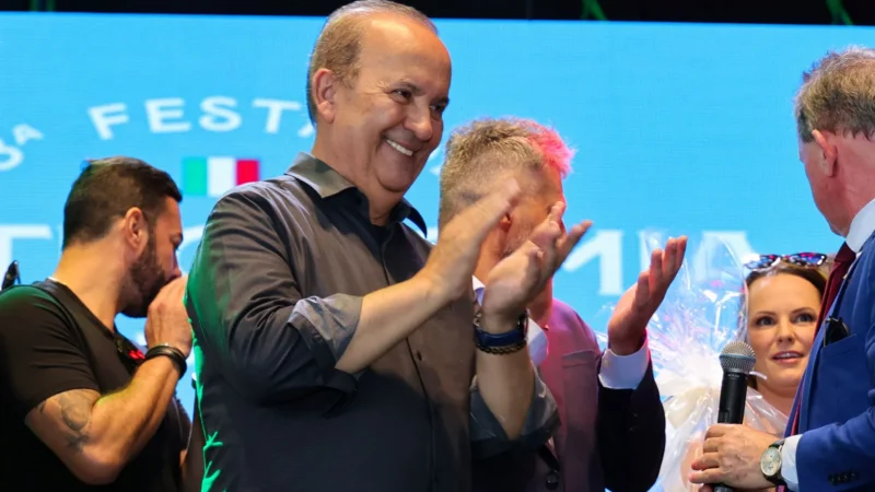 Governador Jorginho Mello participa da Festa Italiana de Nova Veneza