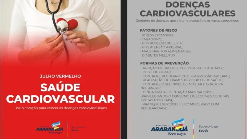 Araranguá lança Campanha Julho Vermelho para Saúde Cardiovascular