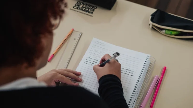 Santa Catarina oferece curso preparatório gratuito para o Enem para estudantes do ensino médio da rede estadual