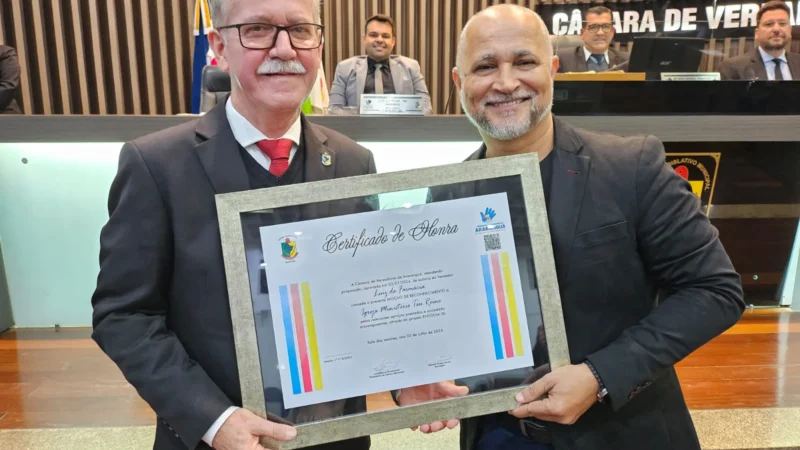 Igreja Ministério Teu Reino recebe Moção de Reconhecimento da Câmara Municipal