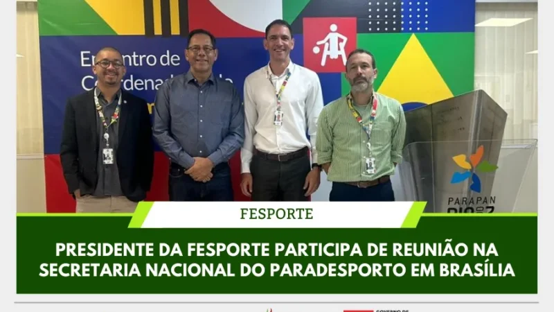 Em Brasília, presidente da Fesporte debate melhorias para o paradesporto catarinense