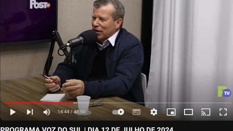 Prefeito de São João do Sul fala de caminho político após 31 de dezembro