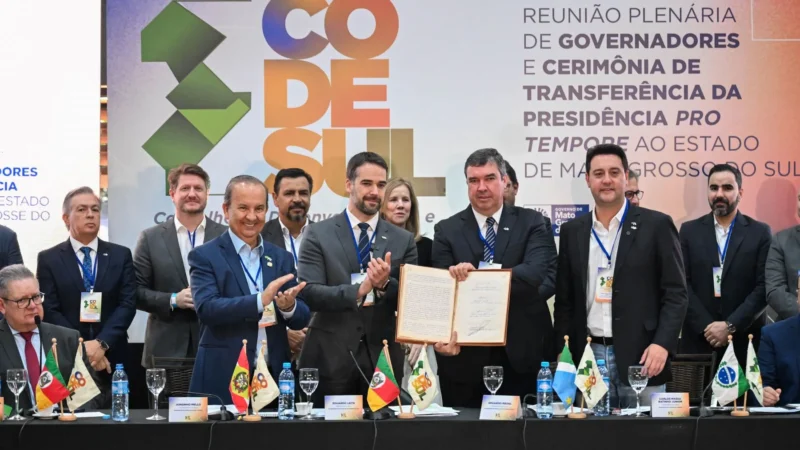 Em posse do Codesul, Jorginho Mello destaca integração das defesas civis para enfrentamento de emergências climáticas